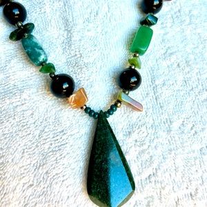 One of a kind necklace and earring set from Guatemala.